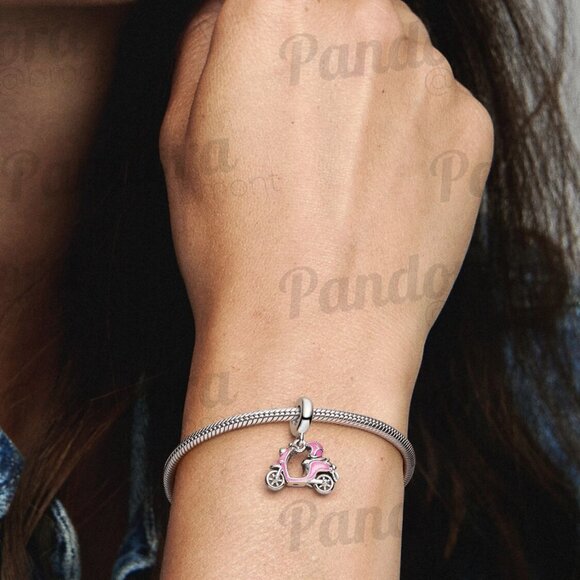Pandora Pink Scooter Dangle Charm - Picture 4 of 5